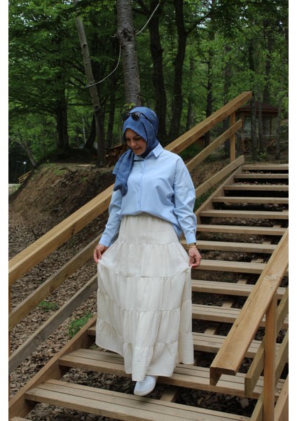 Katlı Fırfırlı Etek modelleri