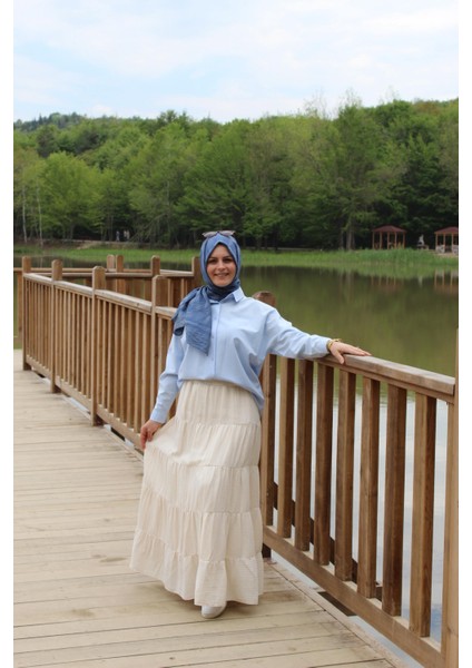 Katlı Fırfırlı Etek