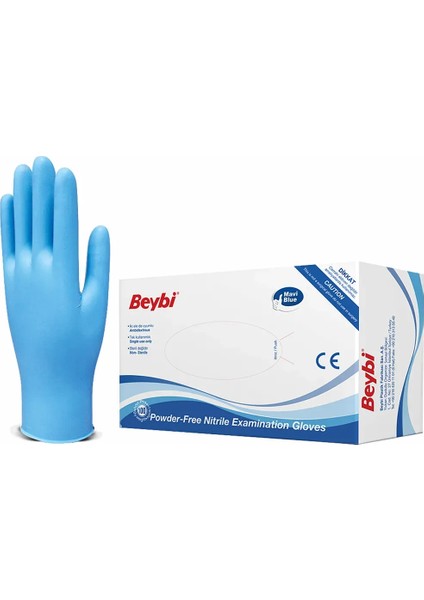 Nitril Muayene Eldiveni Mavi Medium 100 Adet fiyatları