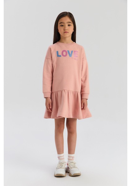 Bg Store Kız Çocuk Gül Kurusu Elbise