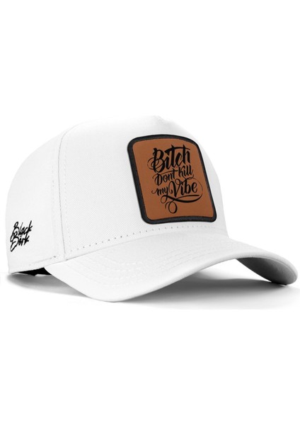 V1 Baseball Wake Up - 2cs Kod Logolu Unisex Beyaz Şapka
