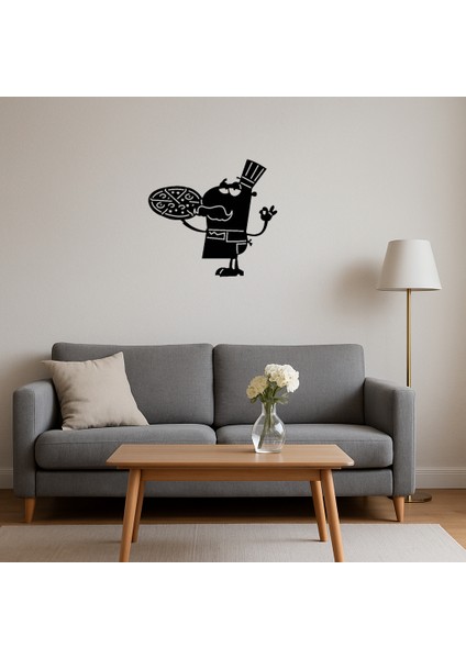 Büyük Bıyıklı Pizza Şefi Tablosu - PHN1338-3147 fırsatları