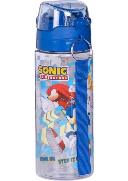 Sonic Temalı Kilitli Kapak Pipetli 500ML Matara Suluk Okul fırsatları