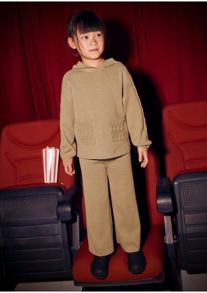 Kız Çocuk Triko Pantolon Takım