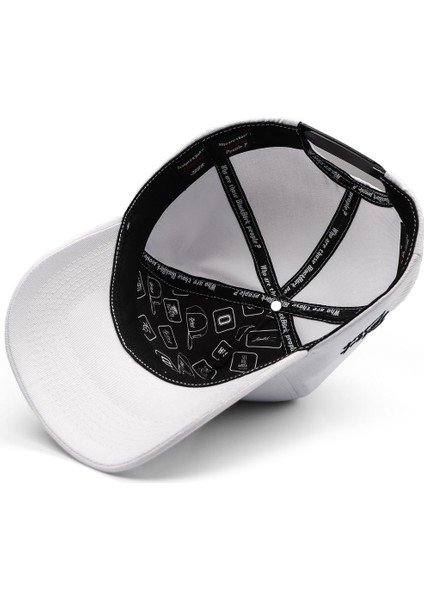 V1 Baseball Parmak - 1 Kod Logolu Unisex Beyaz Şapka modelleri
