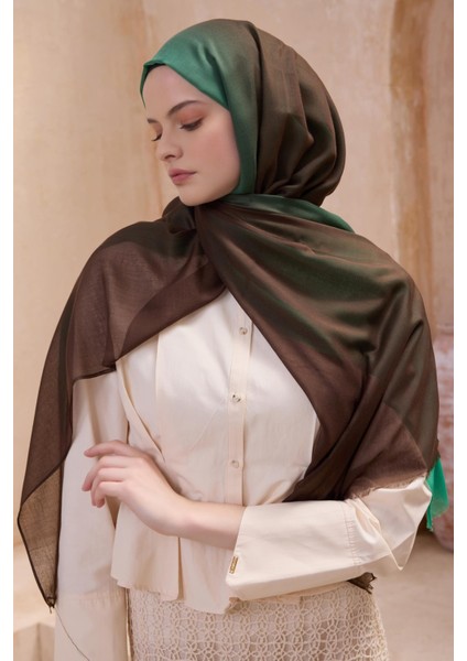 Fresh Degrade Desen Şal 1029 Yeşil Degrade Desen 49726
