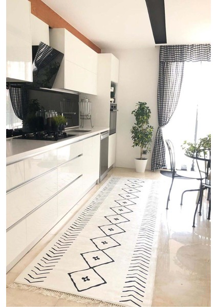 Mutfak Halısı – Kaymaz Dot Tabanlı, Yumuşak Dokulu, Yıkanabilir, Modern Tasarım (Iskandinav)