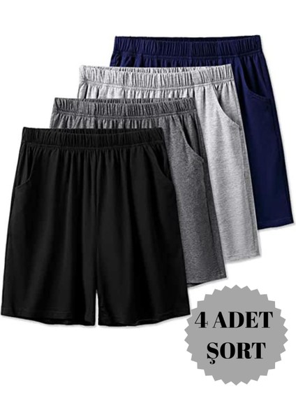 Kadın 4'lü Casual/günlük Şort
