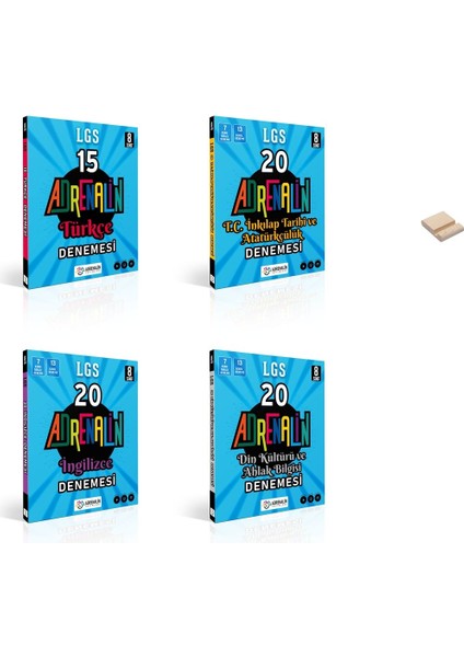 Lgs 8. Sınıf Türkçe Inkılap Ingilizce ve Din 4lü Branş Denemeleri + Telefon Tutucu