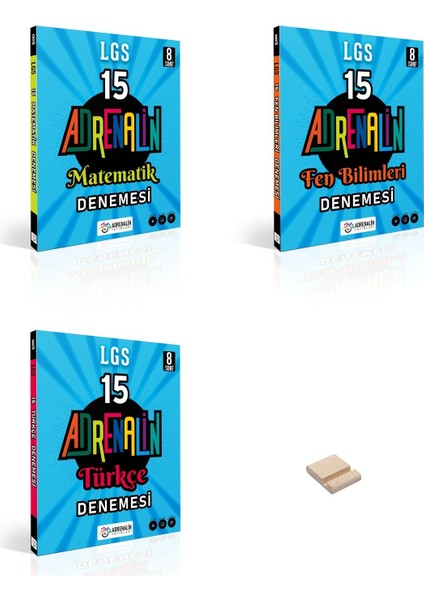 Lgs 8. Sınıf Matematik Fen Bilimleri ve Türkçe 3lü Branş Denemeleri + Telefon Tutucu