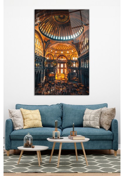 Istanbul Ayasofya Cami Cam Tablo, Modern Ev Ofis Dekoru, Hediyelik Duvar Dekorasyonu, Kırılmaz Cam modelleri