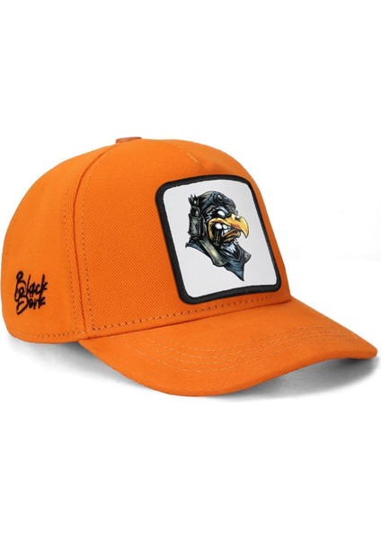 V1 Baseball Kids Kartal - 1 Kod Logolu Neon Turuncu Çocuk Şapka (Cap)