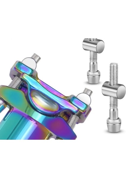 Lunje Oilslick Colorfull Sele Borusu - 27.2X400MM Rainbow modelleri