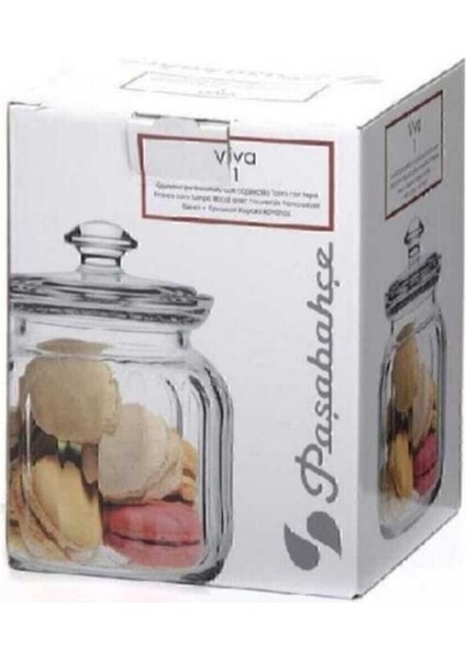 Beyaz 900 cc 3'lü Cam Kavanoz Seti, Şık ve Kullanışlı Saklama Çözümü