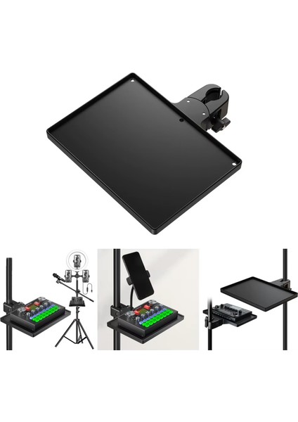 Tripodlara Monte Universal Sehpa Notebook Mikrofon Kitap Vb Malzeme Rafı 228X168MM - AL5290