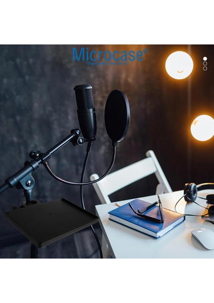 Tripodlara Monte Universal Sehpa Notebook Mikrofon Kitap Vb Malzeme Rafı 240X175MM - AL5292