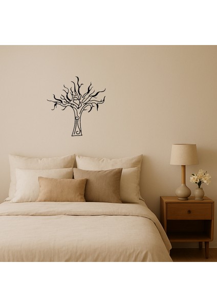 Doğal Mdf Ağaç Tasarımlı Dekoratif Duvar Tablosu - ALVN6197-9070