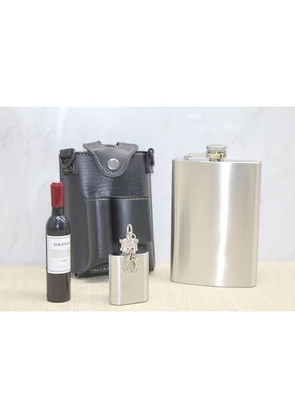 Deri Kılıflı Matara Seti