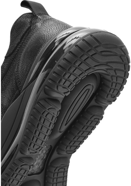 Erkek Siyah Bağcıklı Nubuk Deri Sneaker 25WFD6923V3
