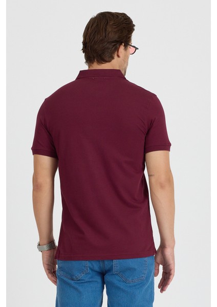 Regular Fit Pamuk Polo Yaka Kısa Kollu Pike Erkek Tişört 0002 fırsatları