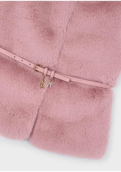 Kız Çocuk Kemerli Peluş Yelek modelleri