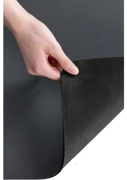 Katlanabilir 40X30CM Tezgah Üstü Bulaşık Yıkama ve Kurutma Matı, Siyah Renk