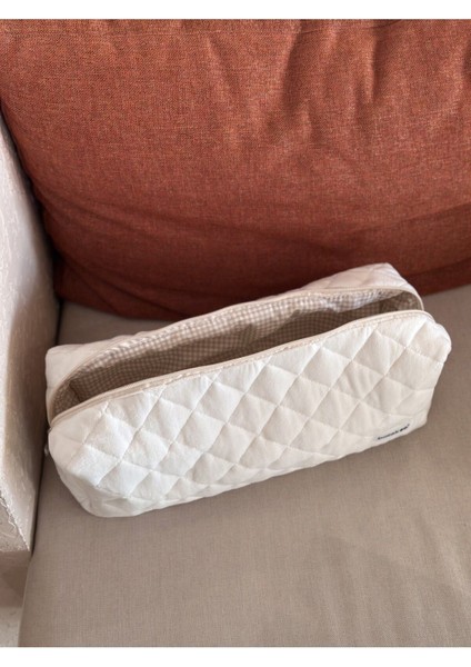 Beyaz Dokulu Saç Şekillendiricileri Için Seyahat Çantası - Xl Boy modelleri