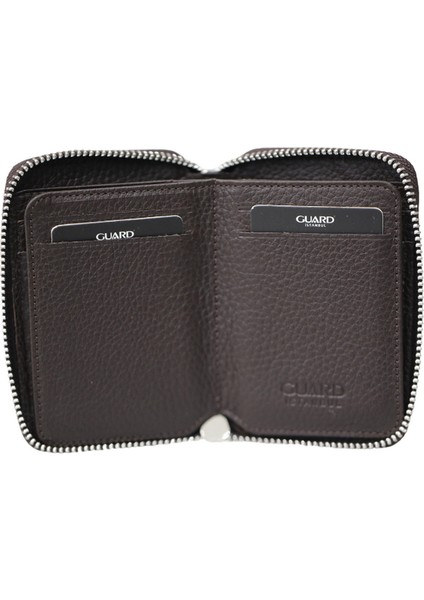 Fermuarlı Kahve Hakiki Deri Erkek Cüzdan P799 modelleri