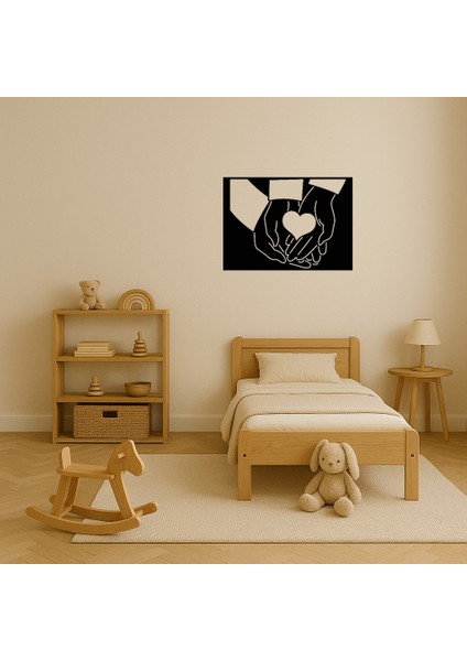 Aile Eller ve Kalp Temalı Dekoratif Tablo - LORCE3222-4541 modelleri