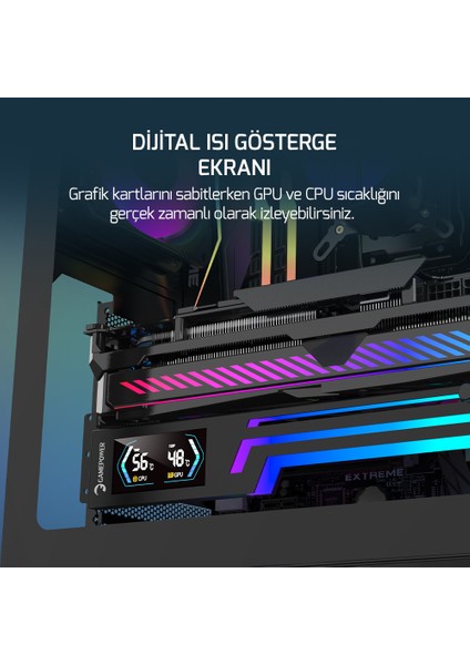 Heatsync Argb LCD Ekran Kartı Tutucu Beyaz modelleri