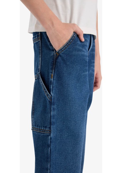Erkek Çocuk Wide Leg Düz Paça Jean Pantolon F0457A825AU indirimleri