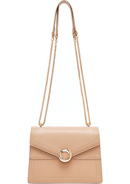 Kadın Bej Uzun Askılı Klasik Kol Çantası 25ABD261618