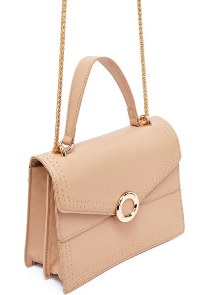 Kadın Bej Uzun Askılı Klasik Kol Çantası 25ABD261618