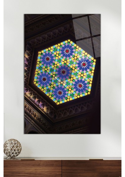 Islami Dini Motif Cam Tablo, Modern Ev ve Ofis Dekoru, Hediyelik Duvar Dekorasyonu, Kırılmaz Cam