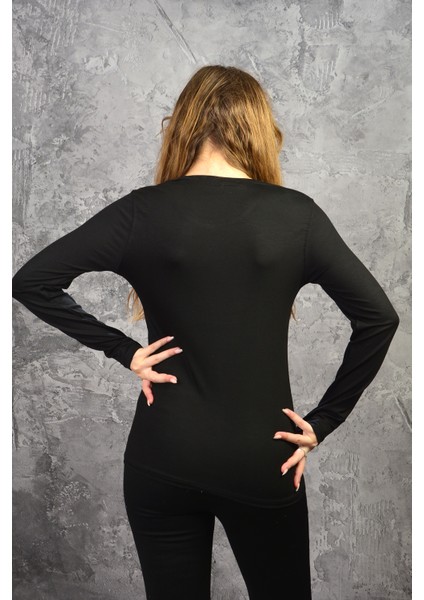 Bisiklet Yaka Uzun Kollu Penye Body modelleri
