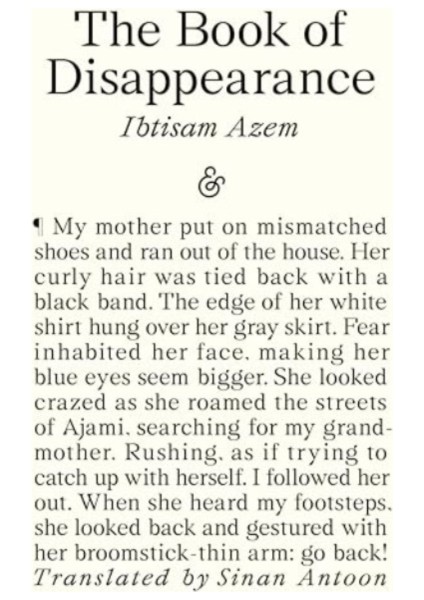 Book Of Disappearance
