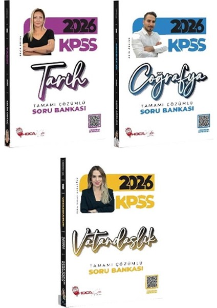 Hoca Kafası 2026 Kpss Tarih + Coğrafya + Vatandaşlık Soru Bankası 3 Lü Set