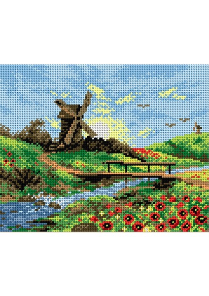 Baskılı Goblen Değirmen 2139 24*30 cm
