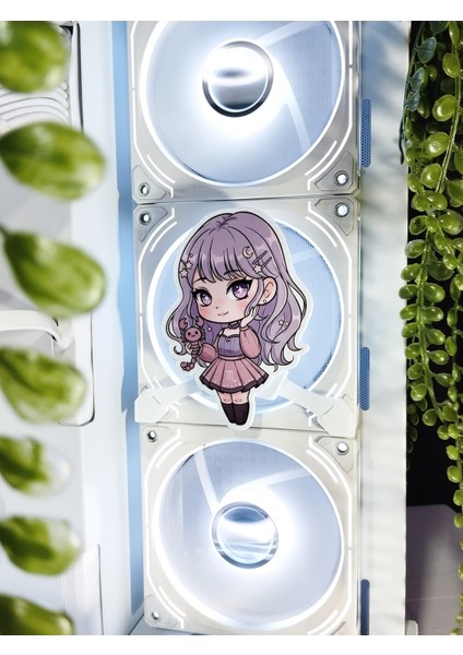 Akrep Burcu Kız 120X120 mm Oyun Pc Aksesuarı Mıknatıslı Fan Kapağı, Masaüstü Bilgisayar Gaming modelleri