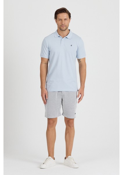 Regular Fit Pamuk Polo Yaka Kısa Kollu Pike Erkek Tişört 0002