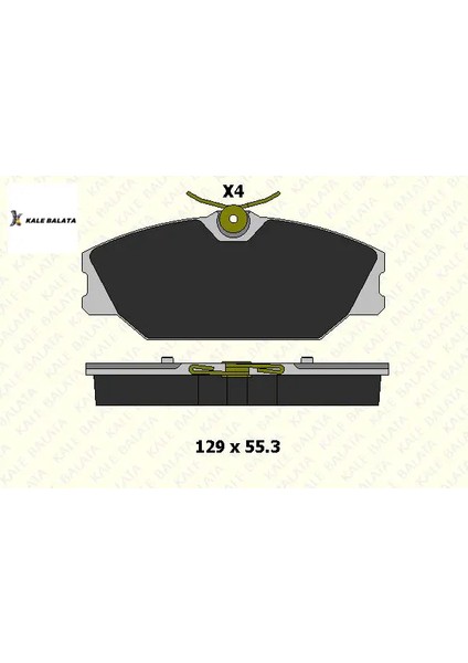 Fren Balatasi Ön Clio Ii-Megane 96-03/7701206379/KALE Balata