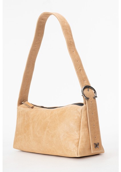 Diana Ayarlanabilir Kemerli Omuz Çantası Gerçek Deri Bej fiyatları