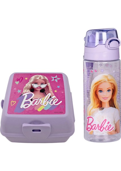 Barbıe 500 ml Matara-Suluk ve Beslenme Kutusu