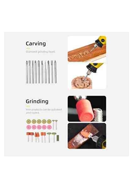 350 Parça Çift Makinalı Çok Fonksiyonlu Gravür Oyma Dremel Taşlama Zımpara Kesme Set Dremel modelleri