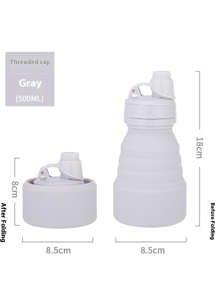 Çocuk Kupa Silikon Katlanır Spor Su Şişesi Açık Seyahat Kupa Geri Çekilebilir (Yurt Dışından)