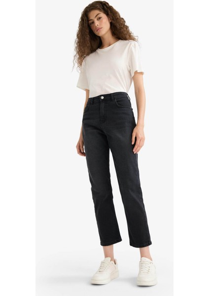 Mary Vintage Straight Fit Yüksek Bel Bilek Boy Jean Pantolon fiyatları
