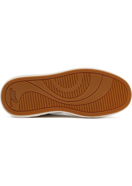 Erkek Beyaz Bağcıklı Kalın Tabanlı Deri Sneaker 25WFD611618 fırsatları