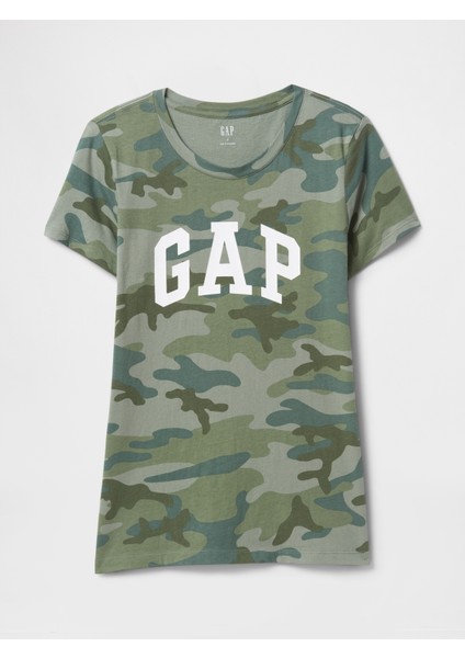 Kadın Kamuflaj Gap Logo T-Shirt fiyatları