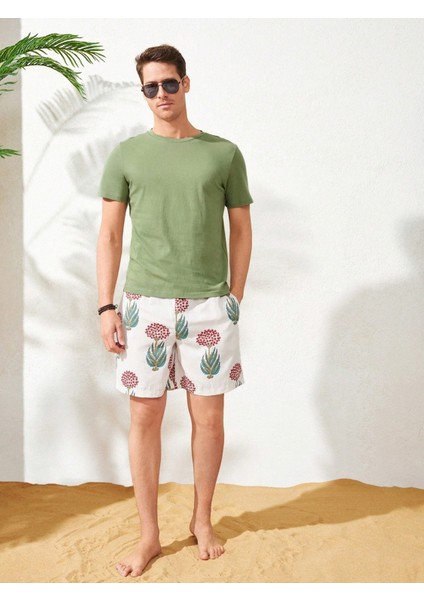 Erkek Mint Arkası Enjoy Baskılı Bisiklet Yaka T-Shirt indirimleri