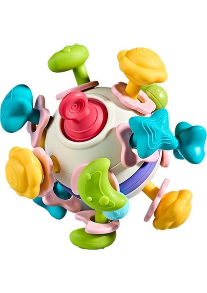 Bebek Diş Kaşıyıcılı Kavrama Topu (Çıngıraklı)